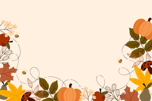 Free vector autumn leaves background