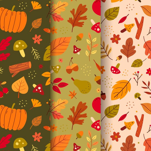 Autumn pattern collection