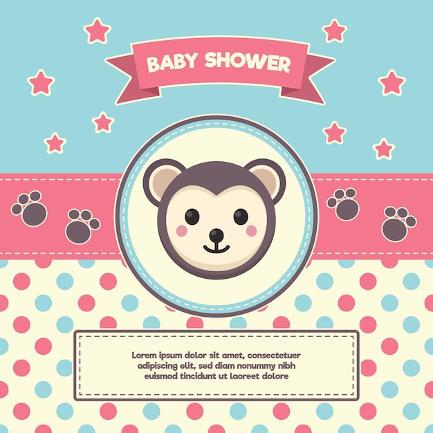 Free Vector baby shower background design