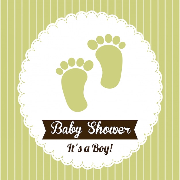 Free Vector baby shower  