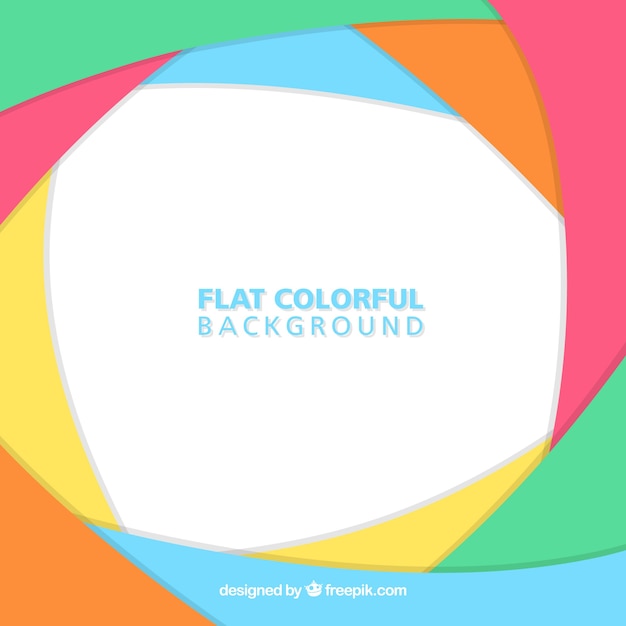 Free Vector background of abstract shapes of colors