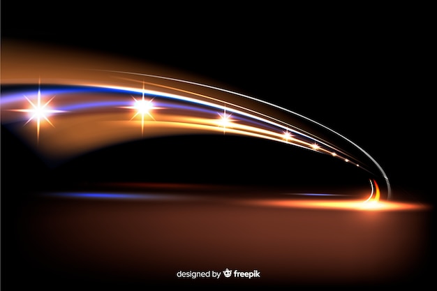 Free Vector background high speed lights trail