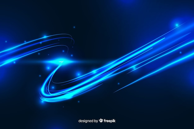 Free Vector background high speed lights trail