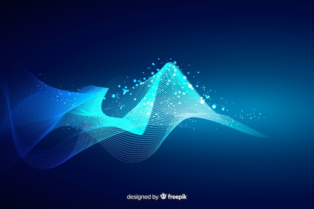 Free Vector background technology abstract particle