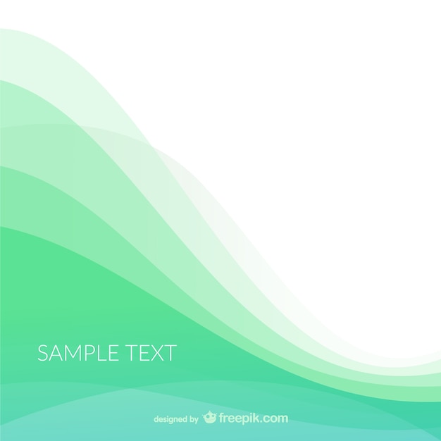 Free Vector background template with waves