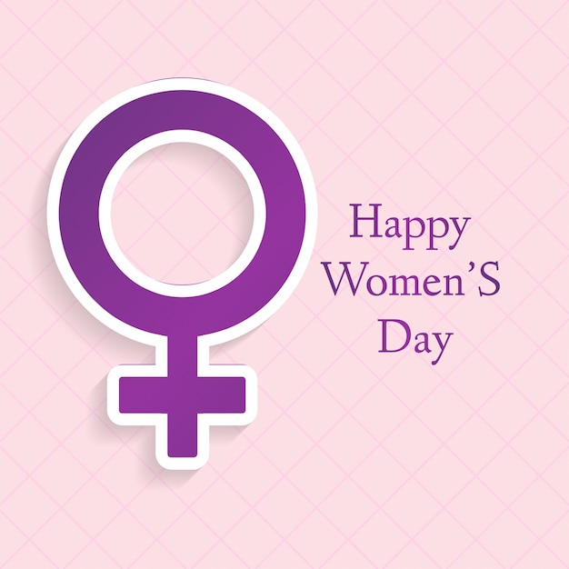 Free vector background with female gender symbol