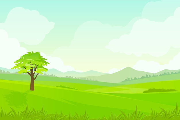 Background with natural landscape for video calls