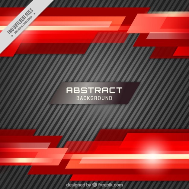 Free Vector background with stripes and red abstract shapes