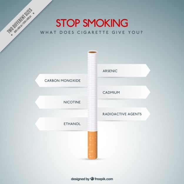 Free Vector bad habits of smoking