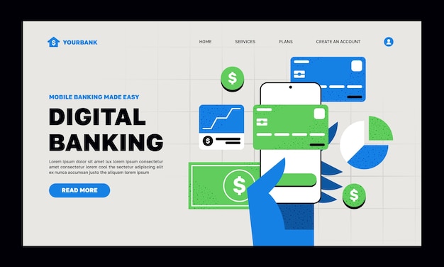 Bank  design template