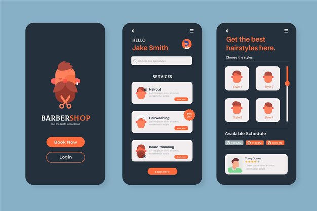 Barber shop booking app
