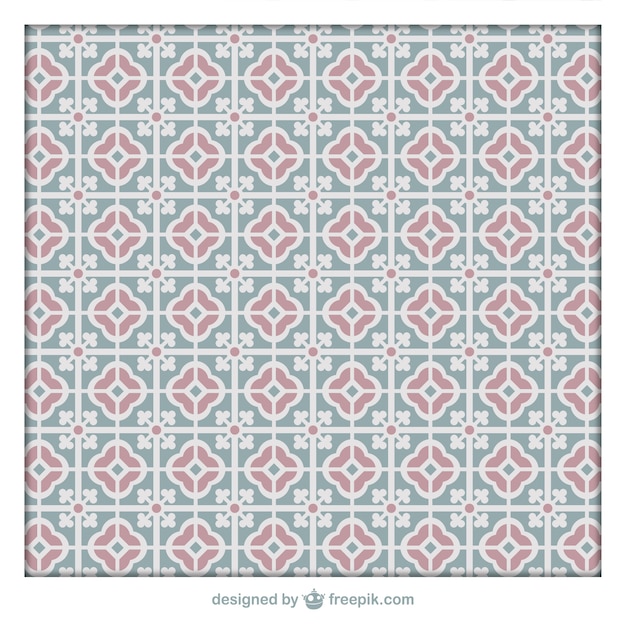 Free Vector bathroom ornamental tiles pattern