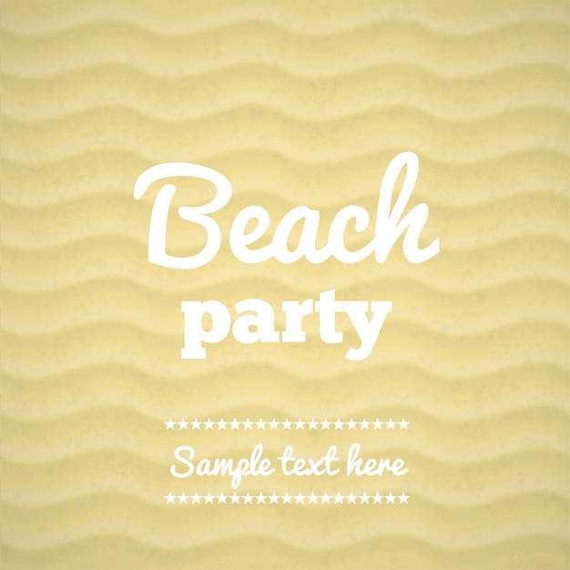 Free Vector beach party template