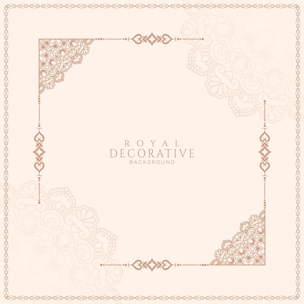 Free Vector beautiful elegant floral frame decorative background