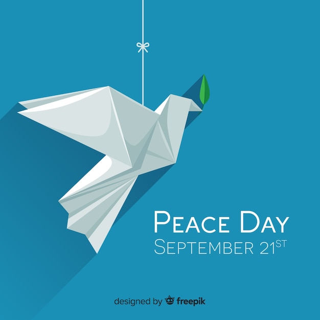 Free Vector beautiful peace day background