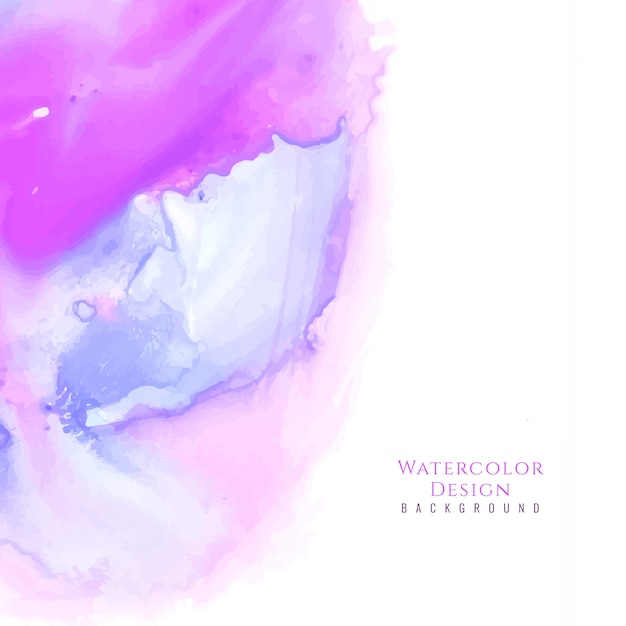 Free Vector beautiful purple watercolor background