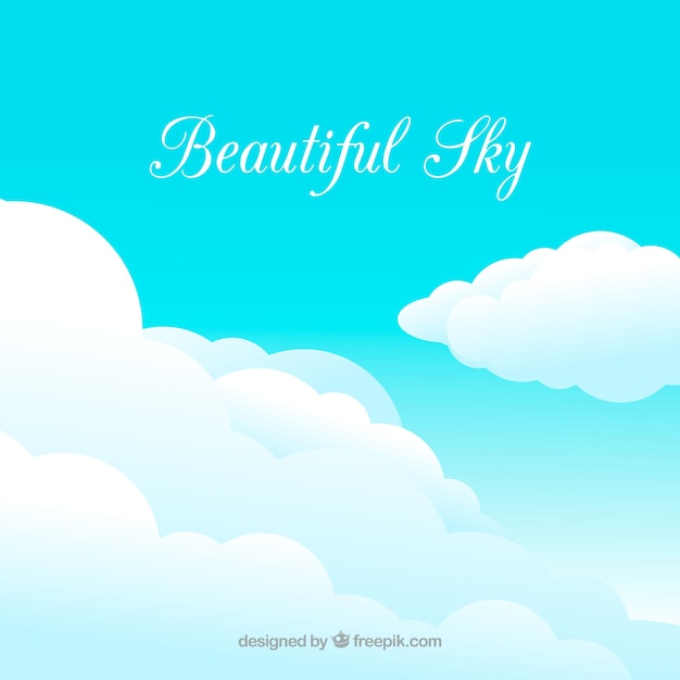 Free Vector beautiful sky background