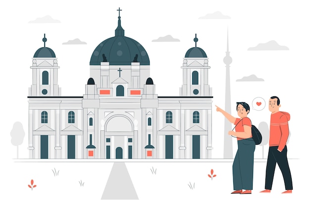 Free Vector berlin concept illustration