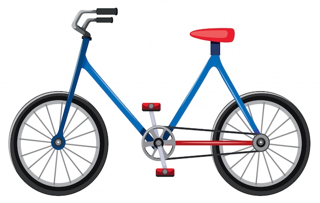 Free vector bicycle cartoon isolated