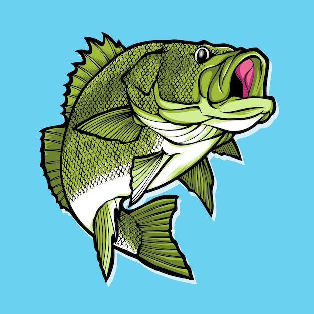 Free Vector big bass fish