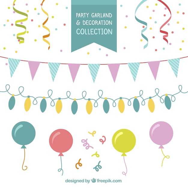 Free vector birthday decoration