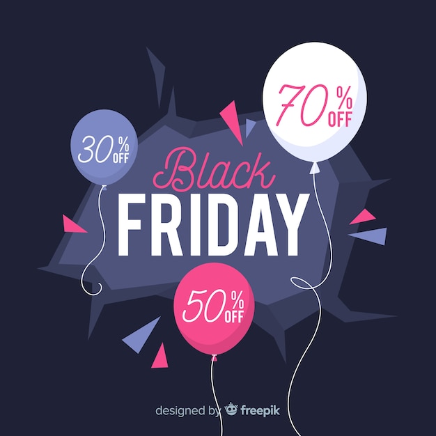 Black friday in flat design