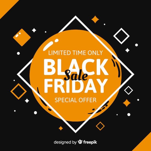 Black friday offer in flat design