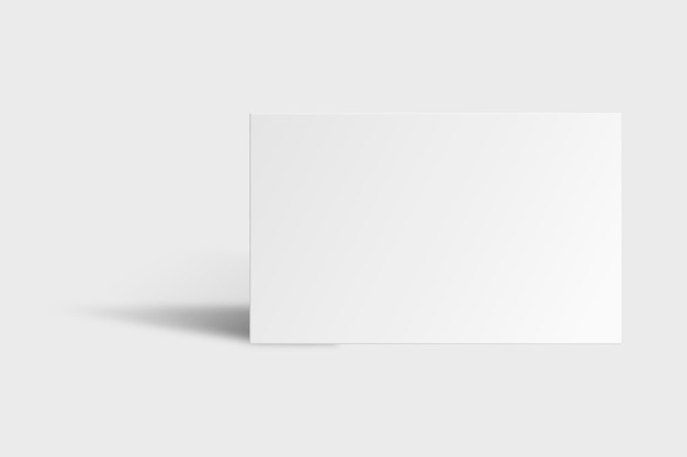 Free Vector blank business card mockup in white tone