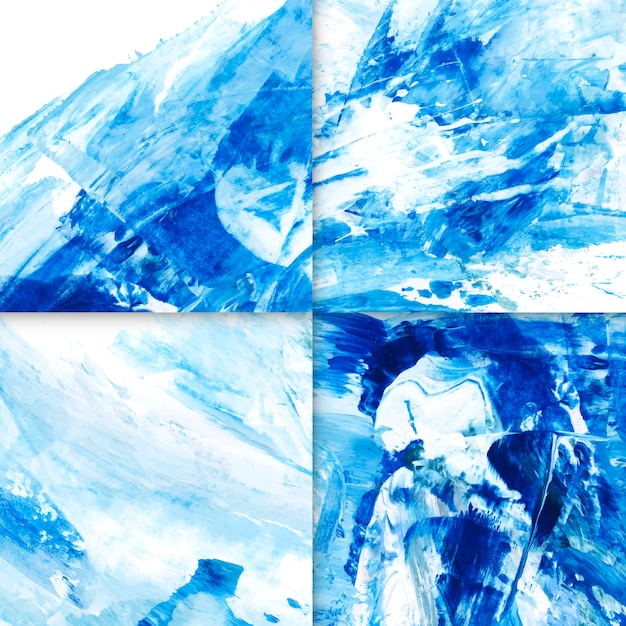 Free Vector blue abstract background set