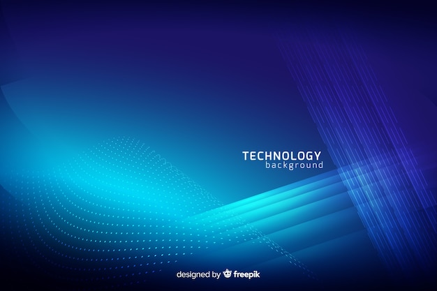 Free vector blue abstract technology background