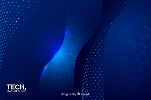 Free vector blue abstract technology background