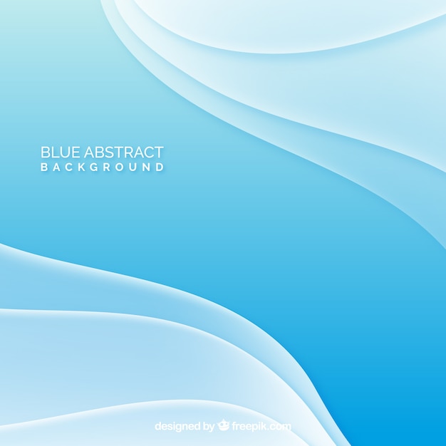 Free Vector blue background of waves