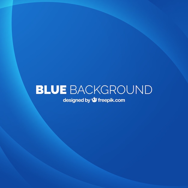 Free Vector blue background with abstract curves