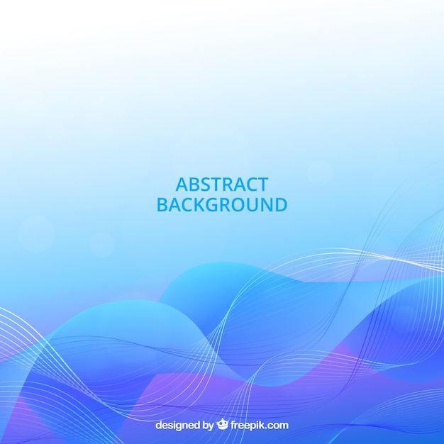 Free vector blue background with abstract style