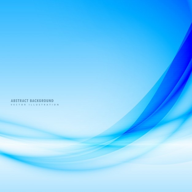 Free Vector blue background with wavy abstract shapes