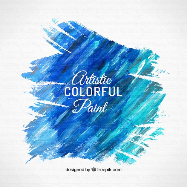 Free Vector blue brushstroke