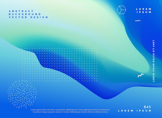 Free vector blue color gradient background poster design