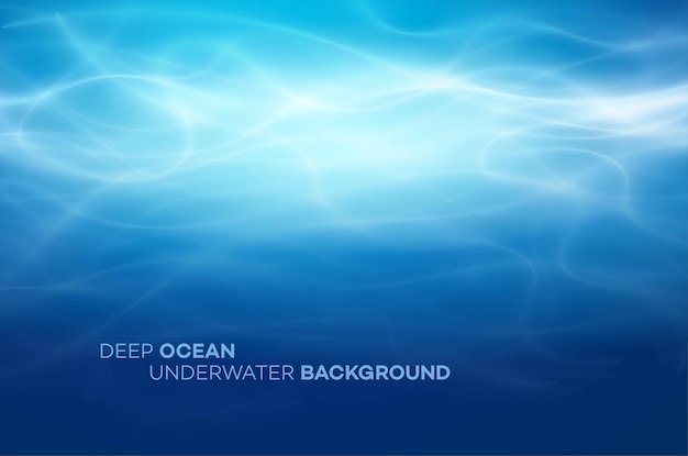 Blue deep water and sea abstract natural background