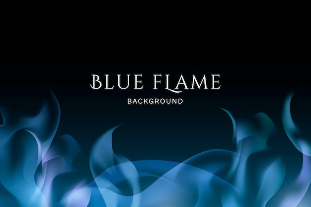 Free Vector blue flame background