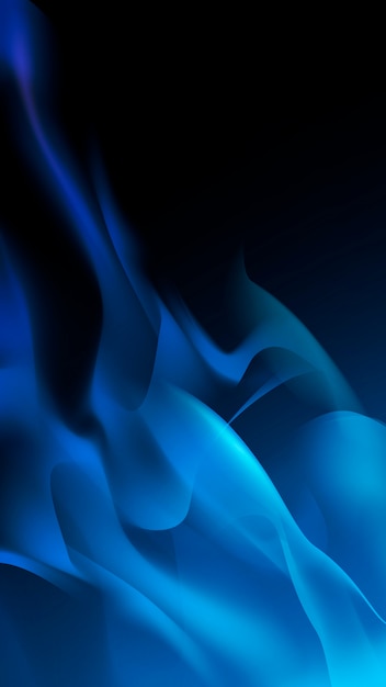 Free Vector blue flame background