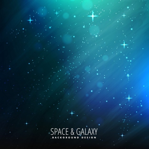 Free Vector blue galaxy background