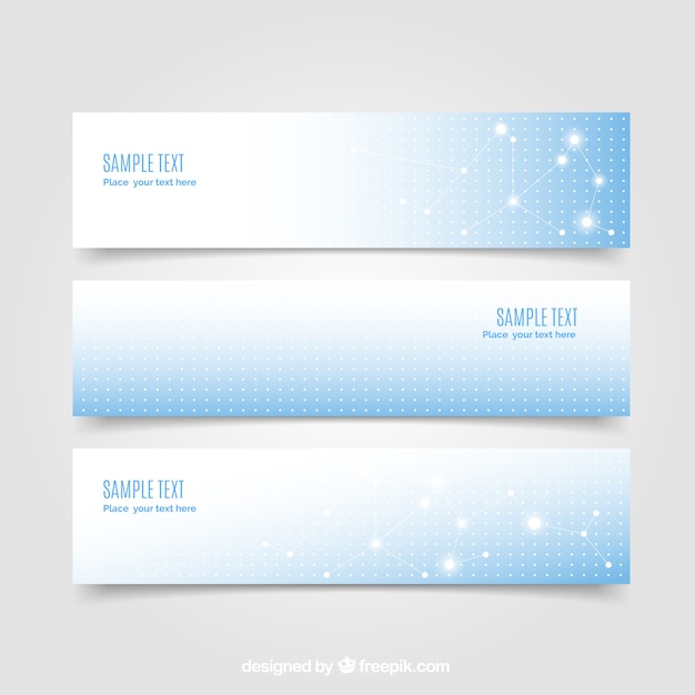 Free Vector blue medical banners