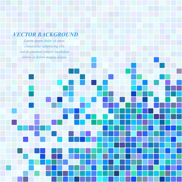 Free Vector blue mosaic background design