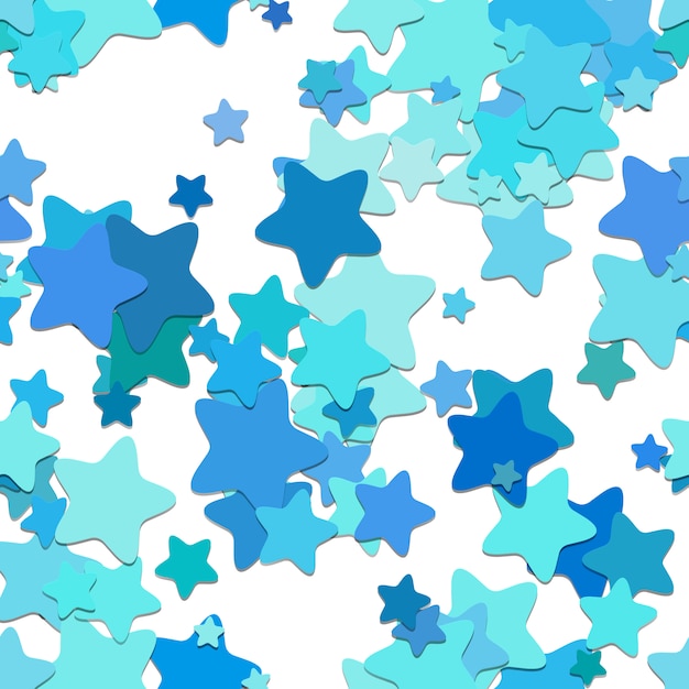 Free Vector blue stars pattern background