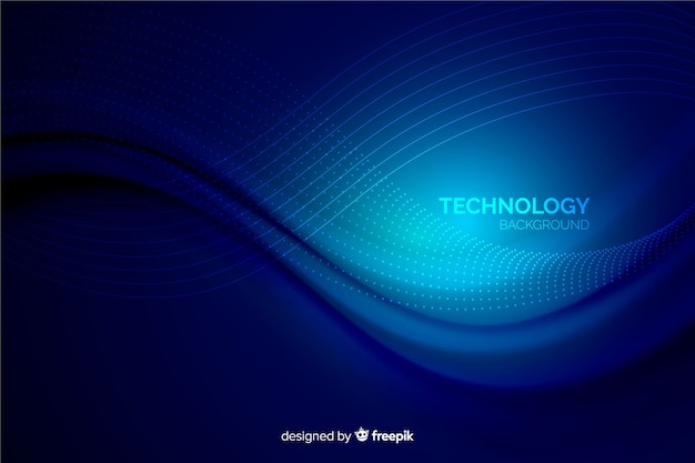 Free vector blue technology background