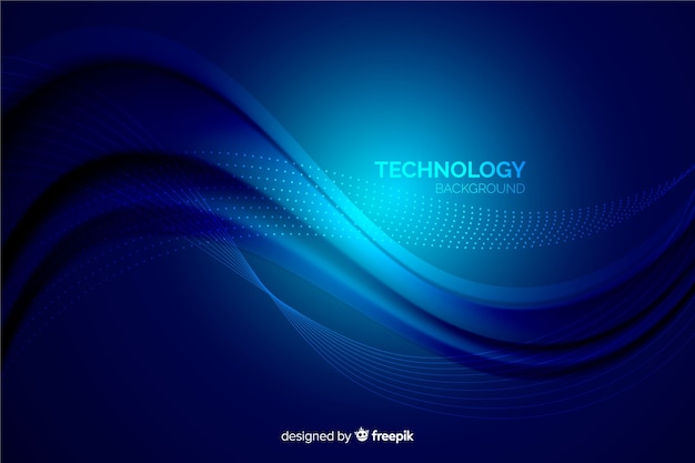 Free vector blue technology background