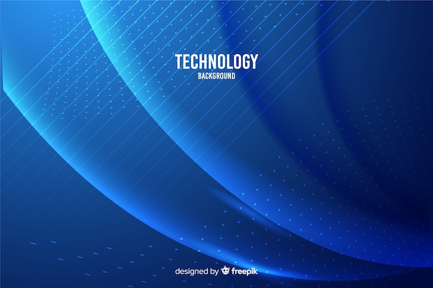 Free vector blue technology background