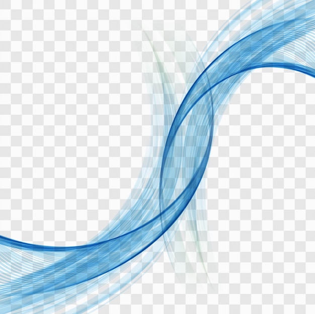 Blue wave background with abstract shapes