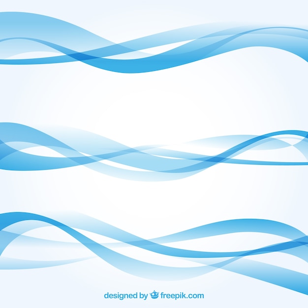 Free Vector blue wave background