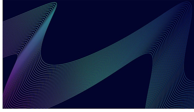 Blue wavy background with line wave